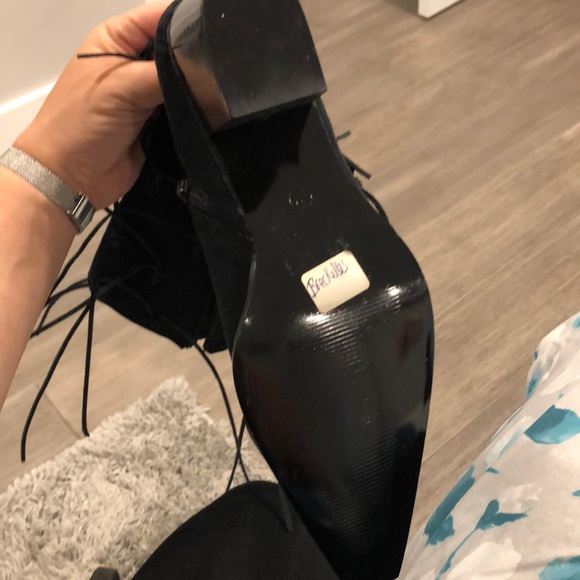 Leather suede booties - Picture 5 of 5